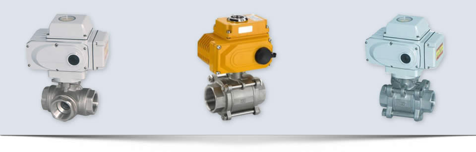 valvula bola con actuador electrico