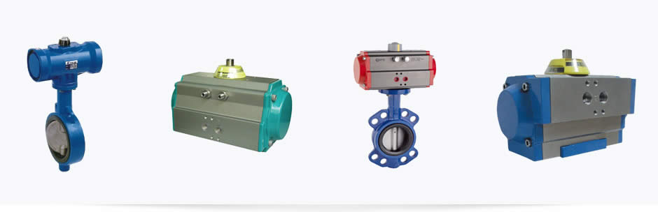 valvula mariposa con actuador